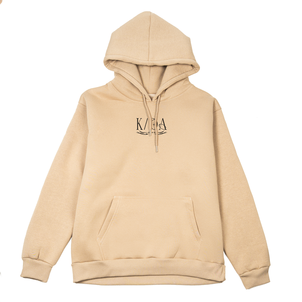 Firestarter K/DA hoodie in beige – front, flat lay – League of Legends