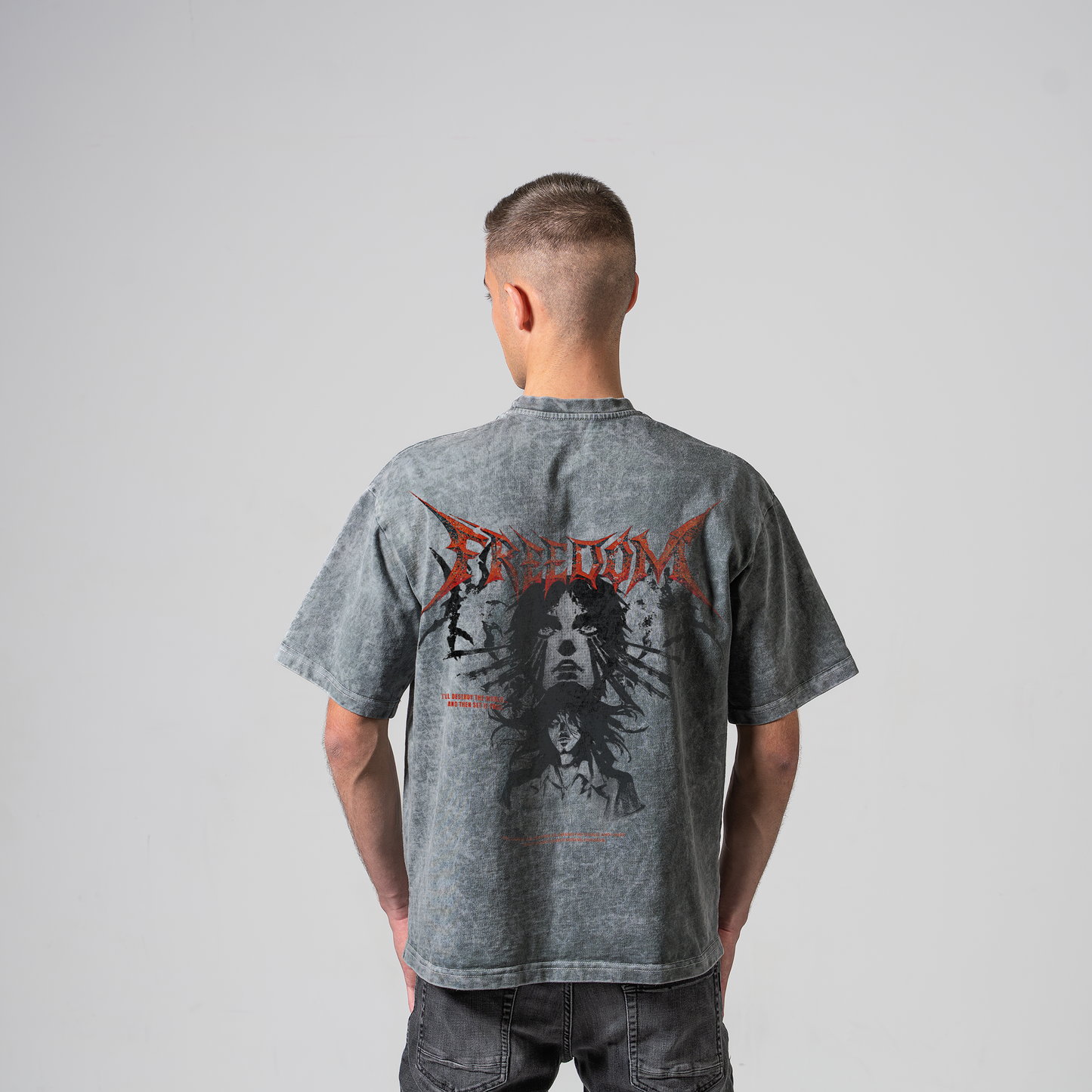 EREN FREEDOM KOSZULKA OVERSIZE - ATTACK ON TITAN