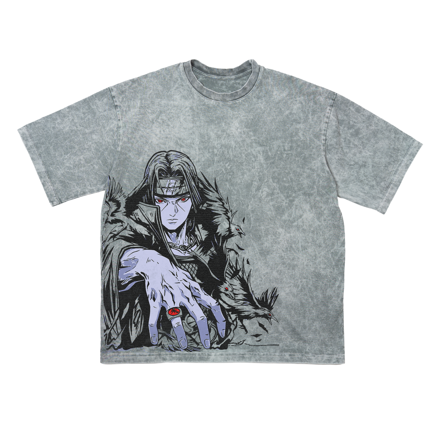 ITACHI GRAY OVERSIZE KOSZULKA - NARUTO