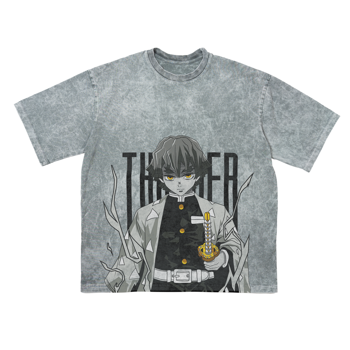 ZENITSU THUNDER KOSZULKA OVERSIZE - DEMON SLAYER