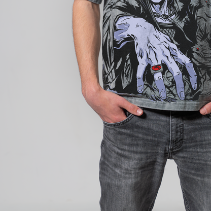 ITACHI GRAY OVERSIZE KOSZULKA - NARUTO