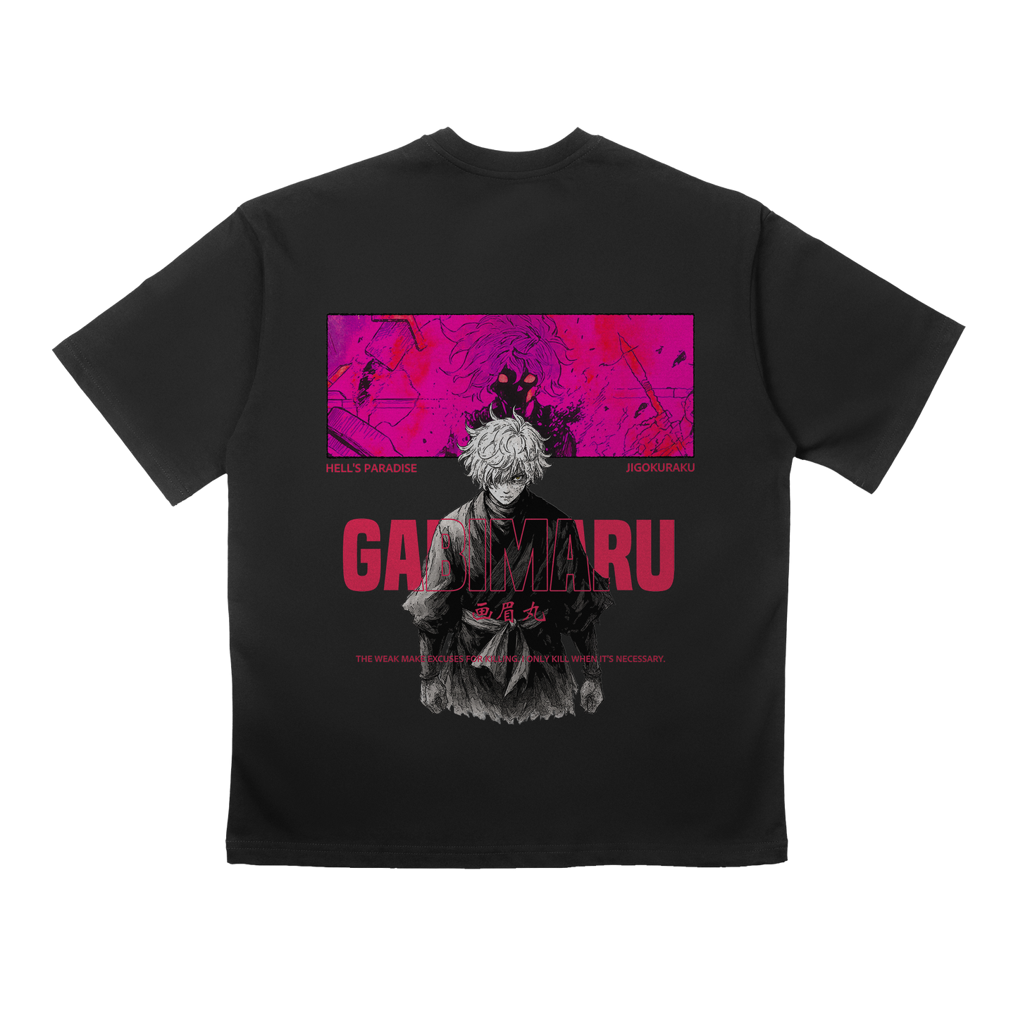 GABIMARU KOSZULKA OVERSIZE - HELL'S PARADISE