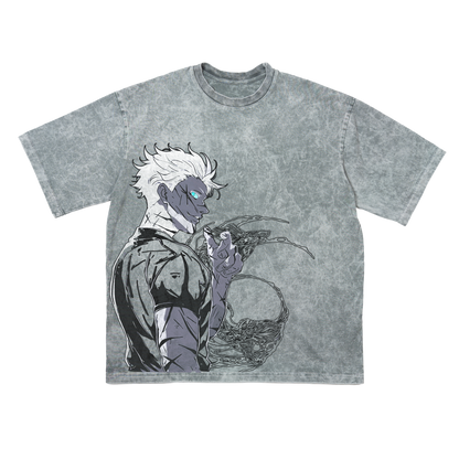 GOJO GRAY OVERSIZE KOSZULKA - JUJUTSU KAISEN