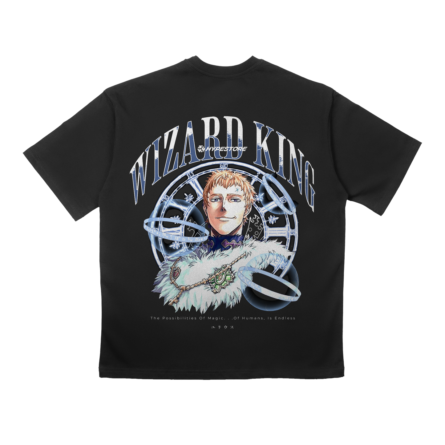 WIZARD KING KOSZULKA OVERSIZE - BLACK CLOVER