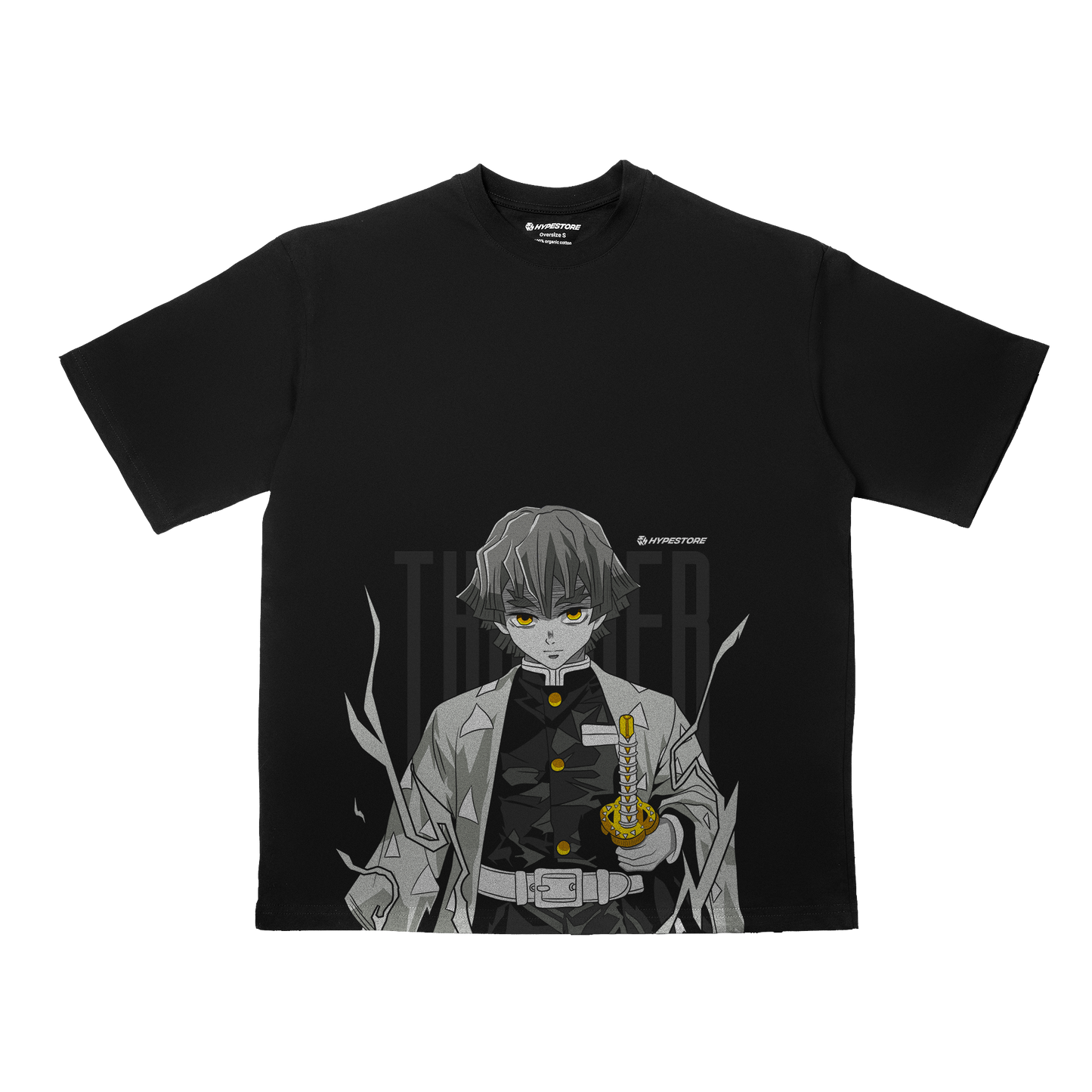 ZENITSU THUNDER KOSZULKA OVERSIZE - DEMON SLAYER